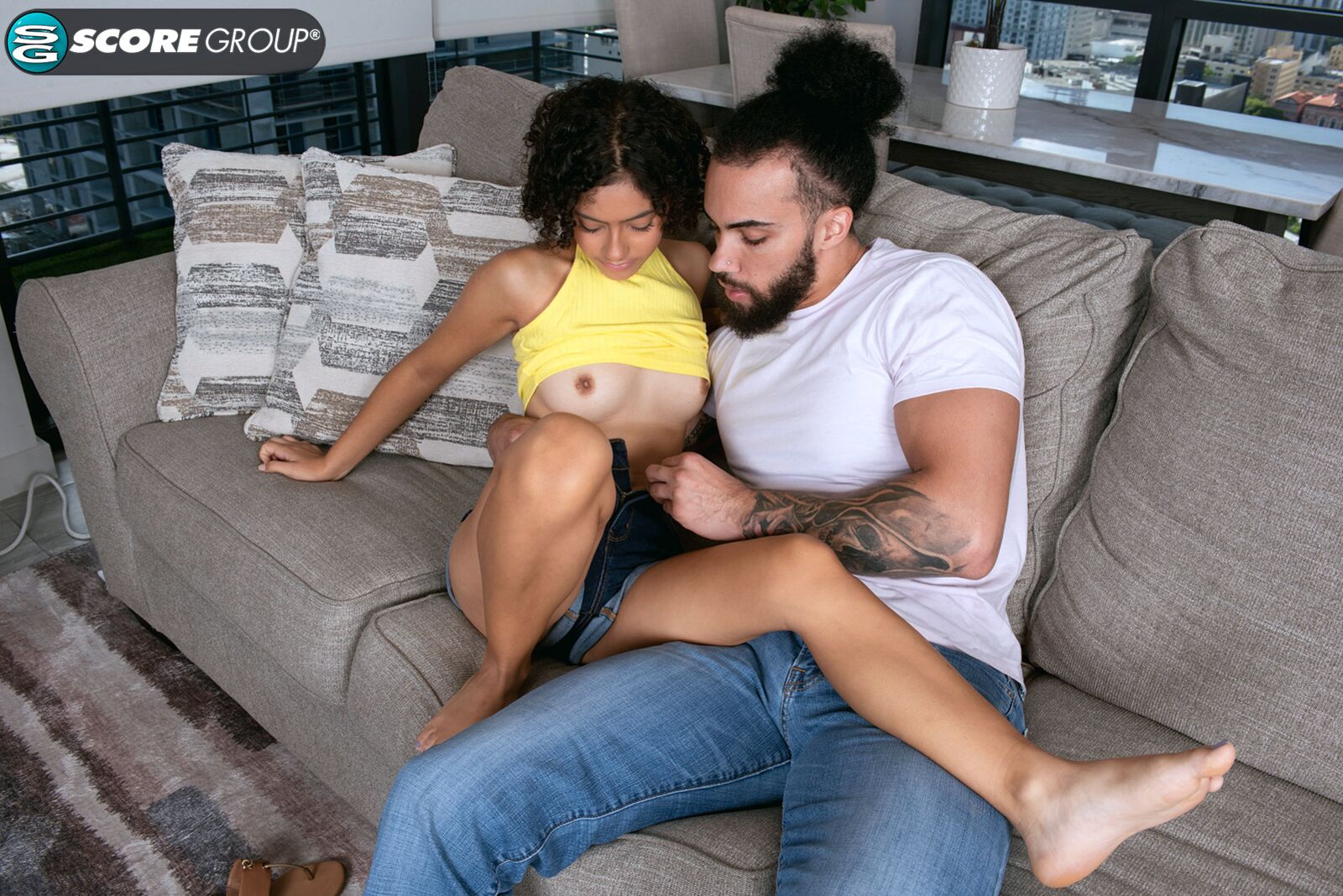 Dani Diaz is incredibly short and light, so our stud slams his thick cock deep in her little cunt!