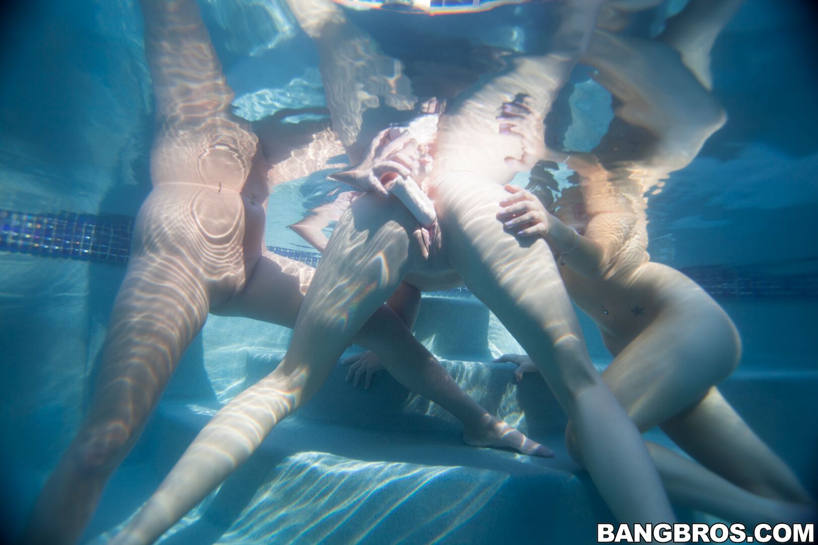 Get wet with some lesbos poolside