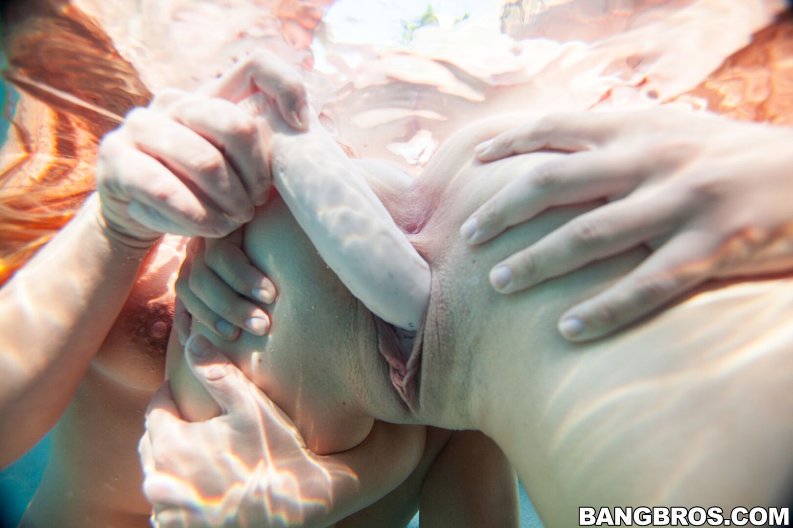 Get wet with some lesbos poolside