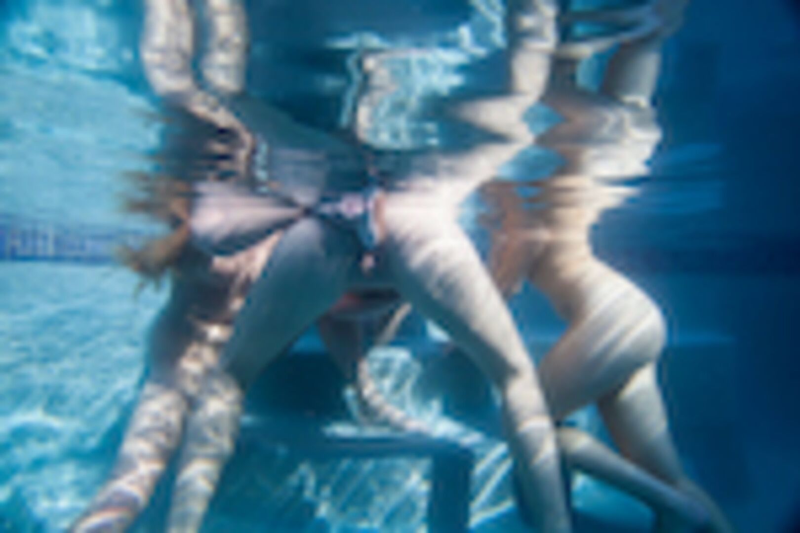 Get wet with some lesbos poolside