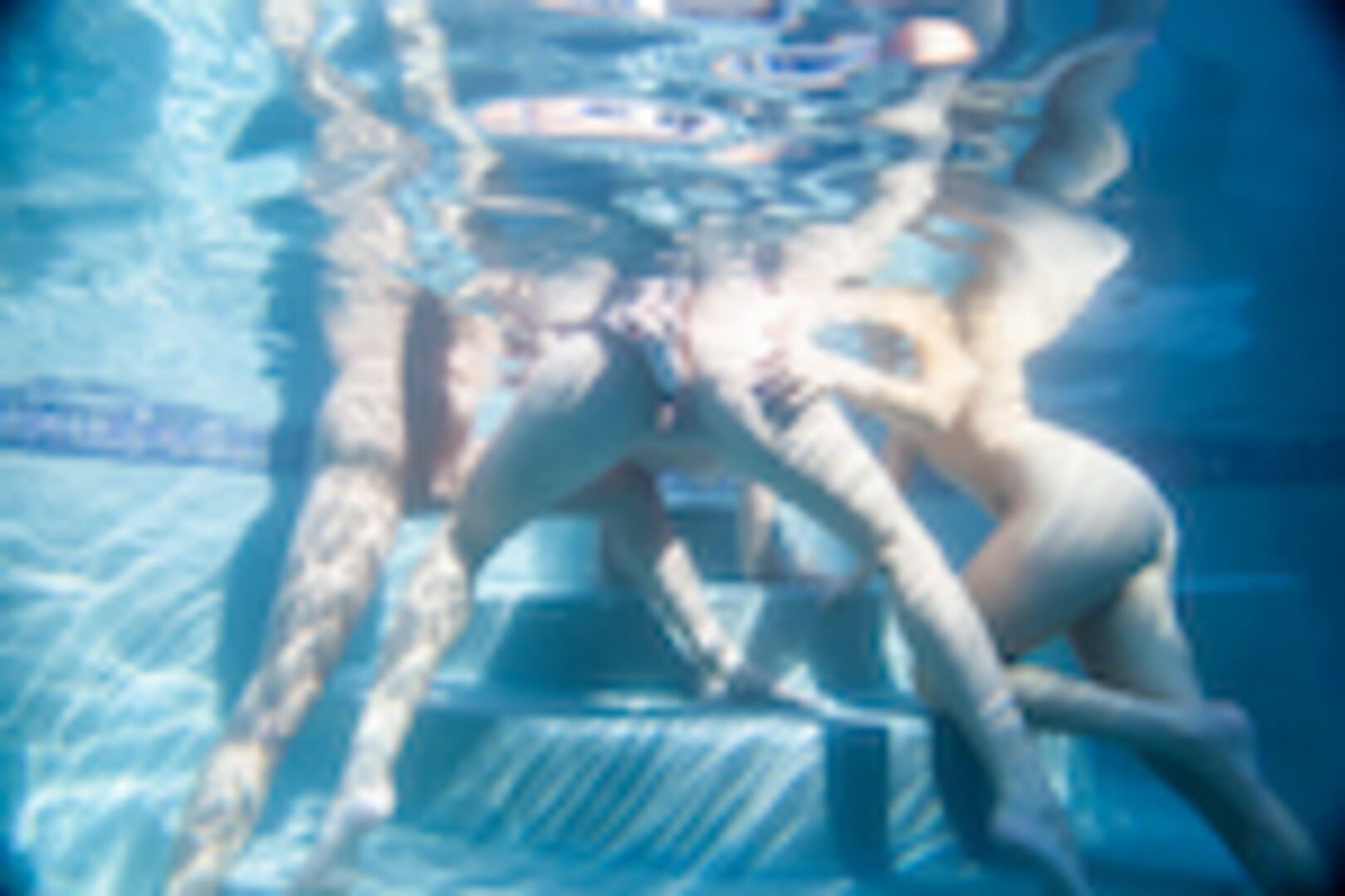 Get wet with some lesbos poolside