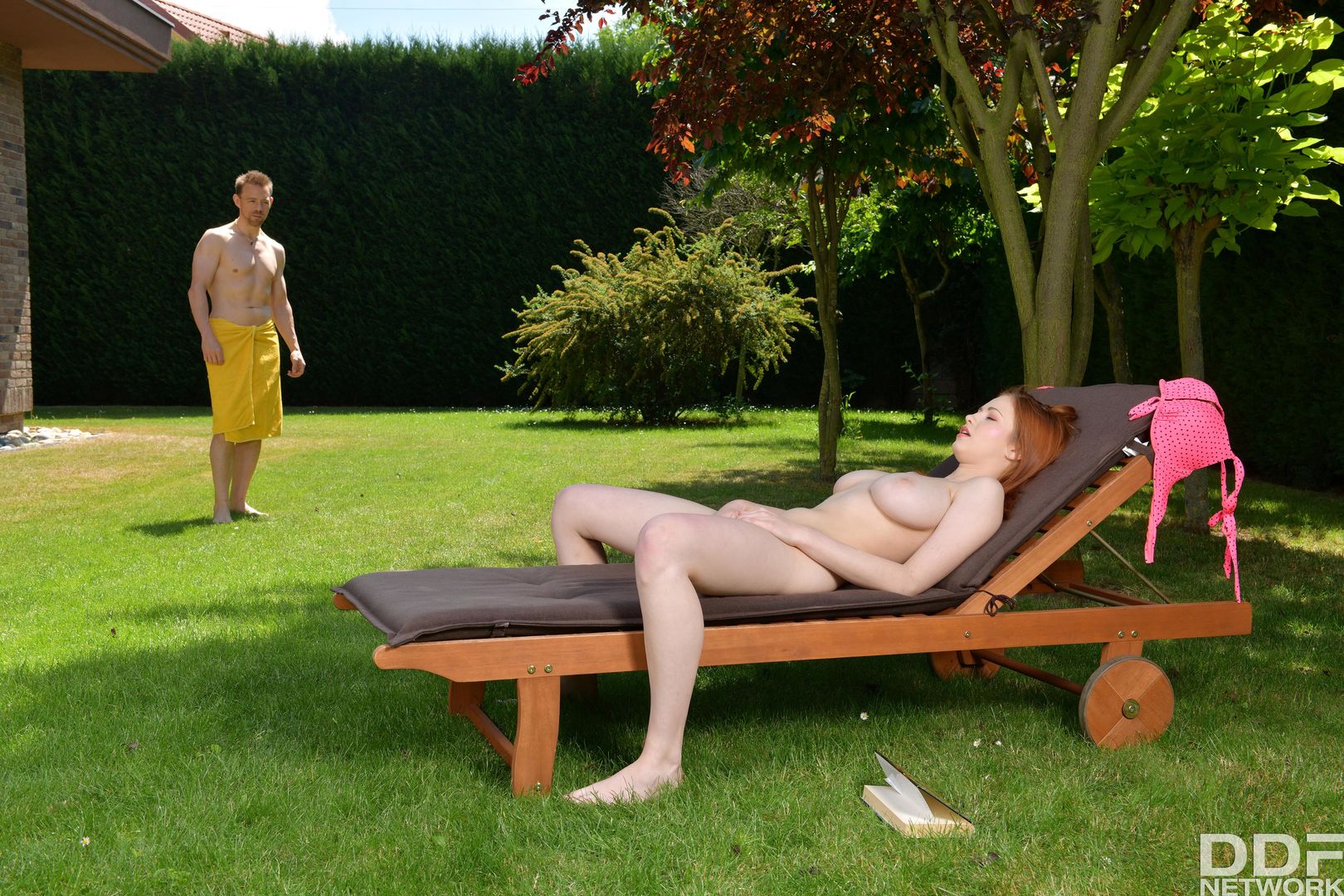 Busty Redhead's Outdoor Fuckventure