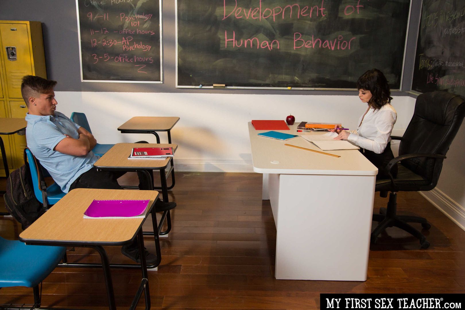 Audrey Noir fucks her student
