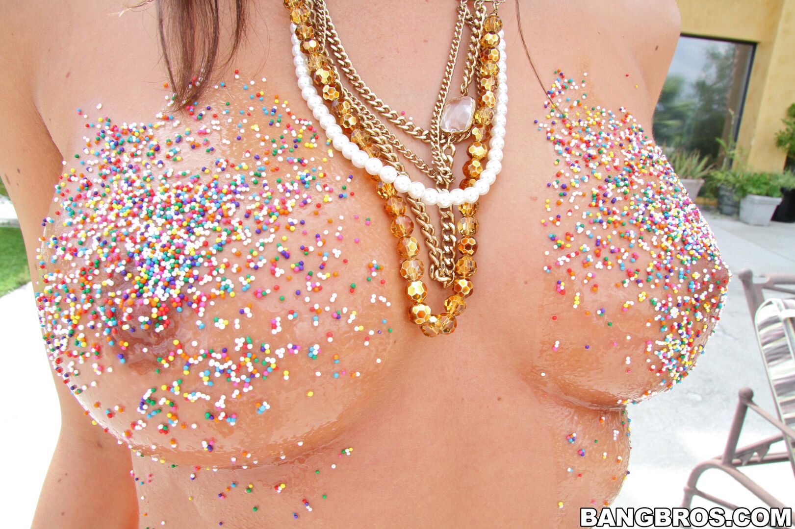 Her pussy is all pierced up