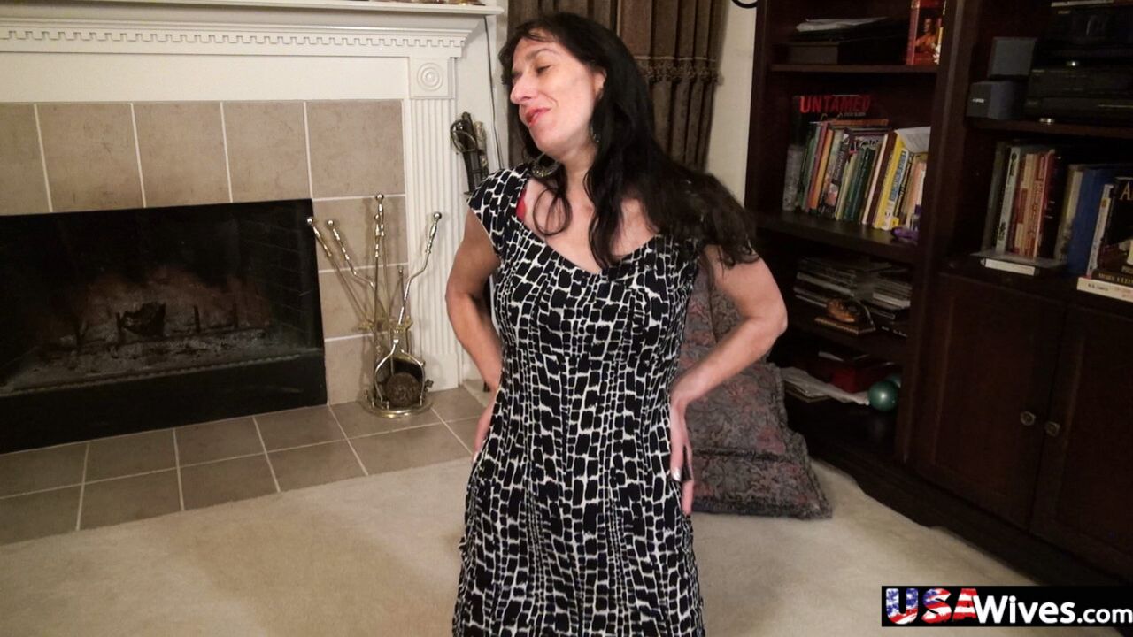 US WIFE PENNY JONES PLAYING WITH HER TOY