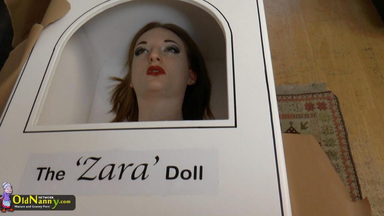 BRITISH GRANNY LACEY STARR PLAYS WITH DOLL ZARA