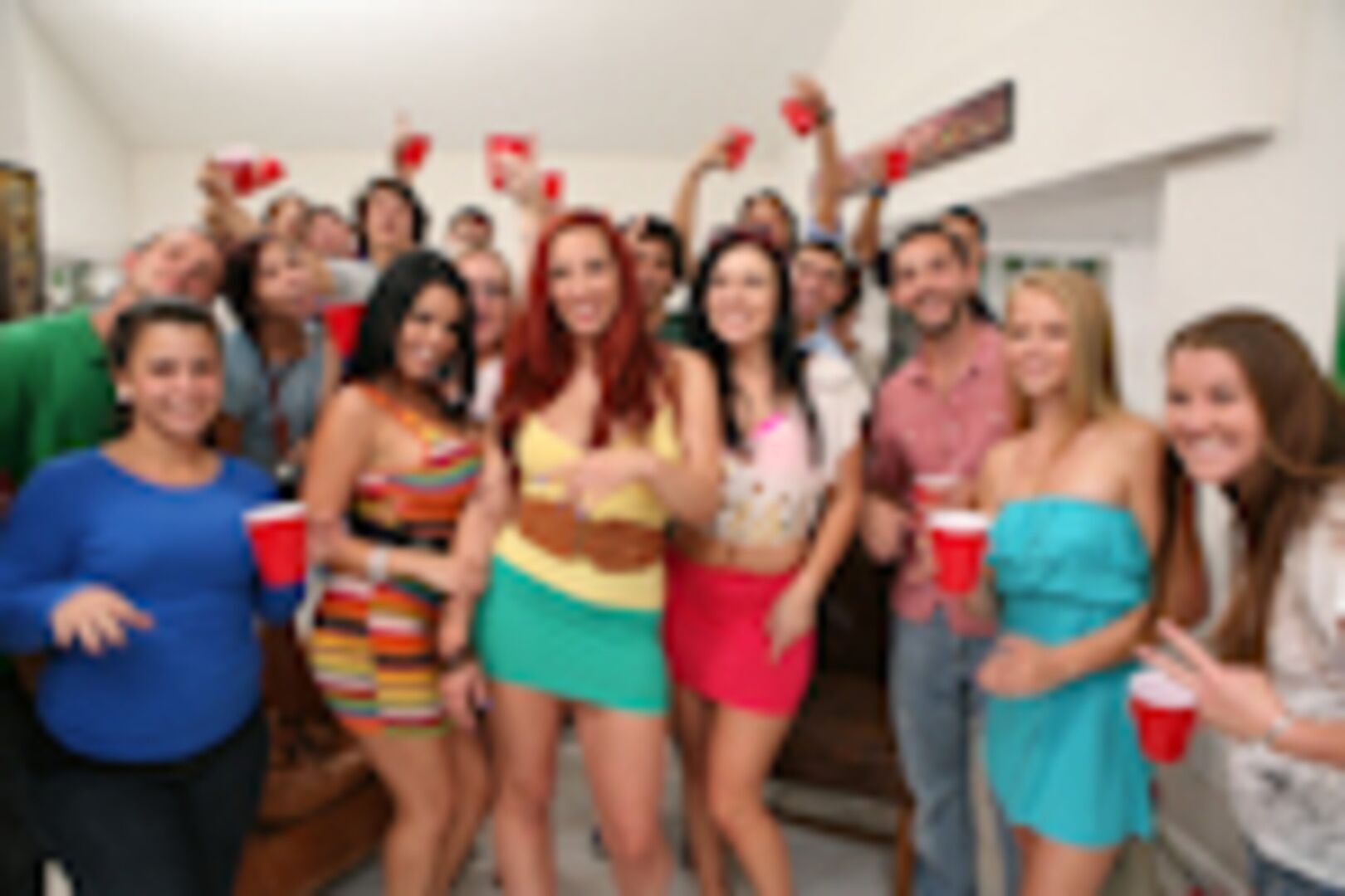 Pornstars crash another party