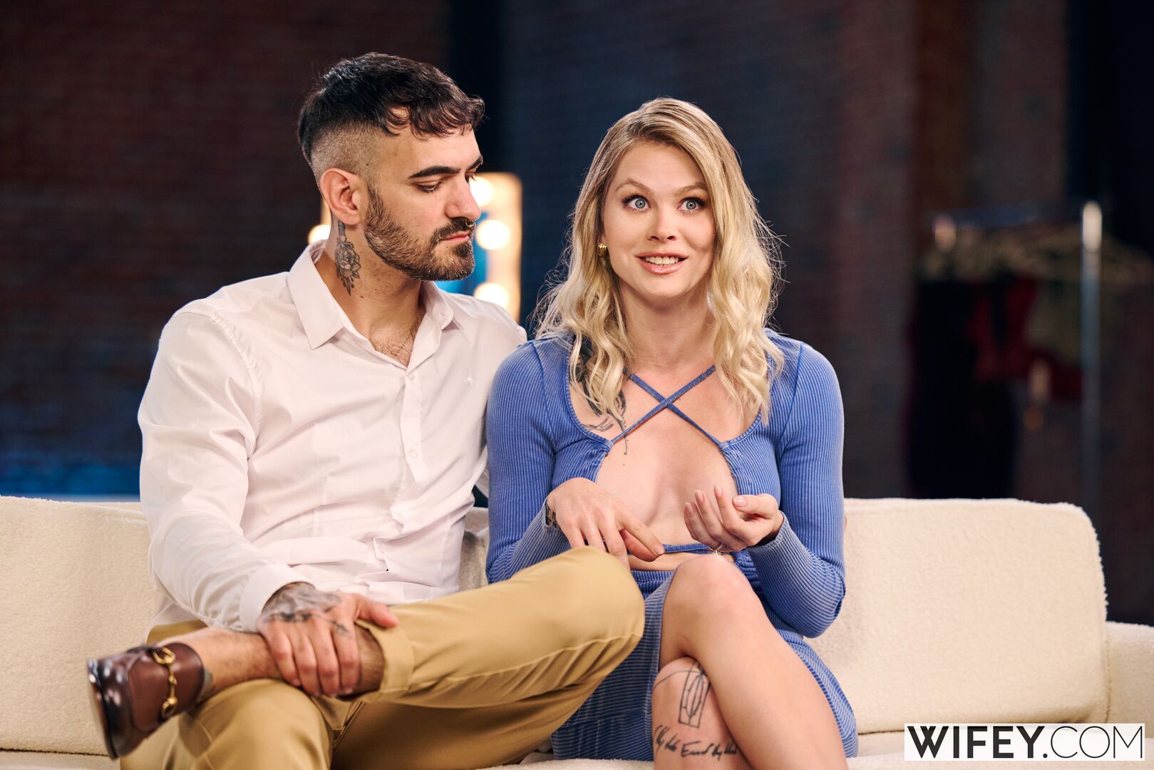 Sammm And Alex - Tiny Hotwife Devours Monster BBC