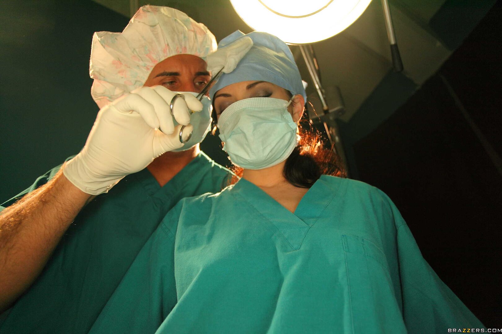 Sexy Doctor Takes Advantage Of Male Nurse