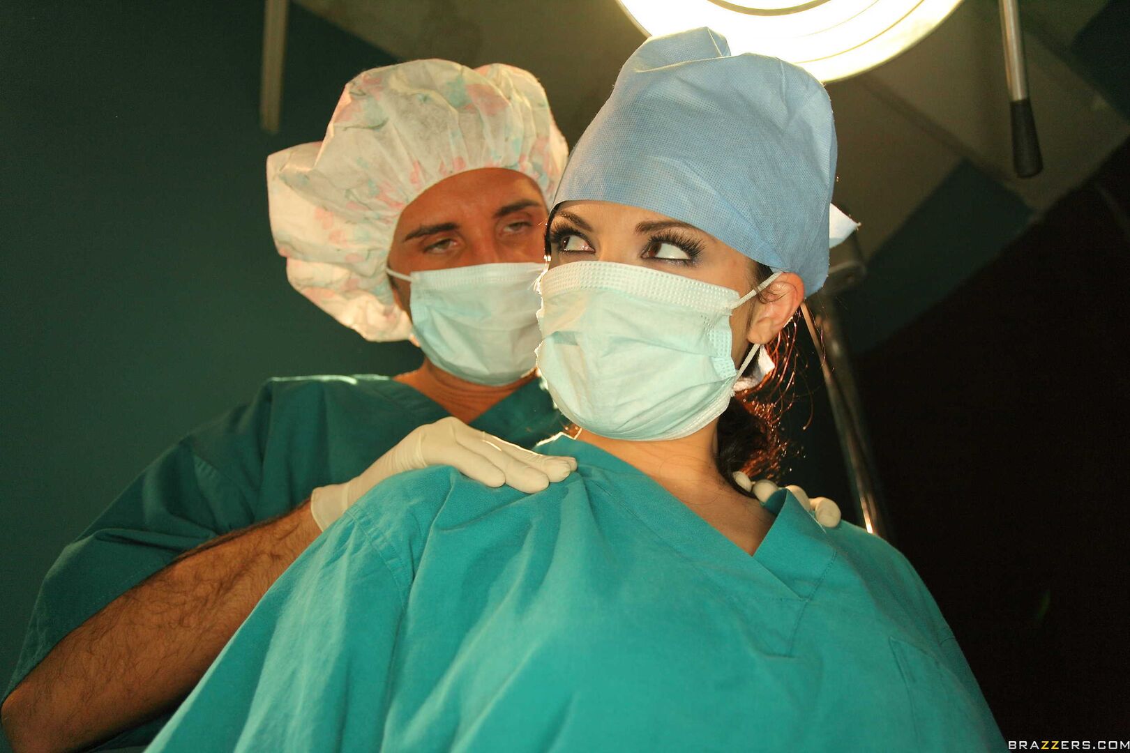 Sexy Doctor Takes Advantage Of Male Nurse