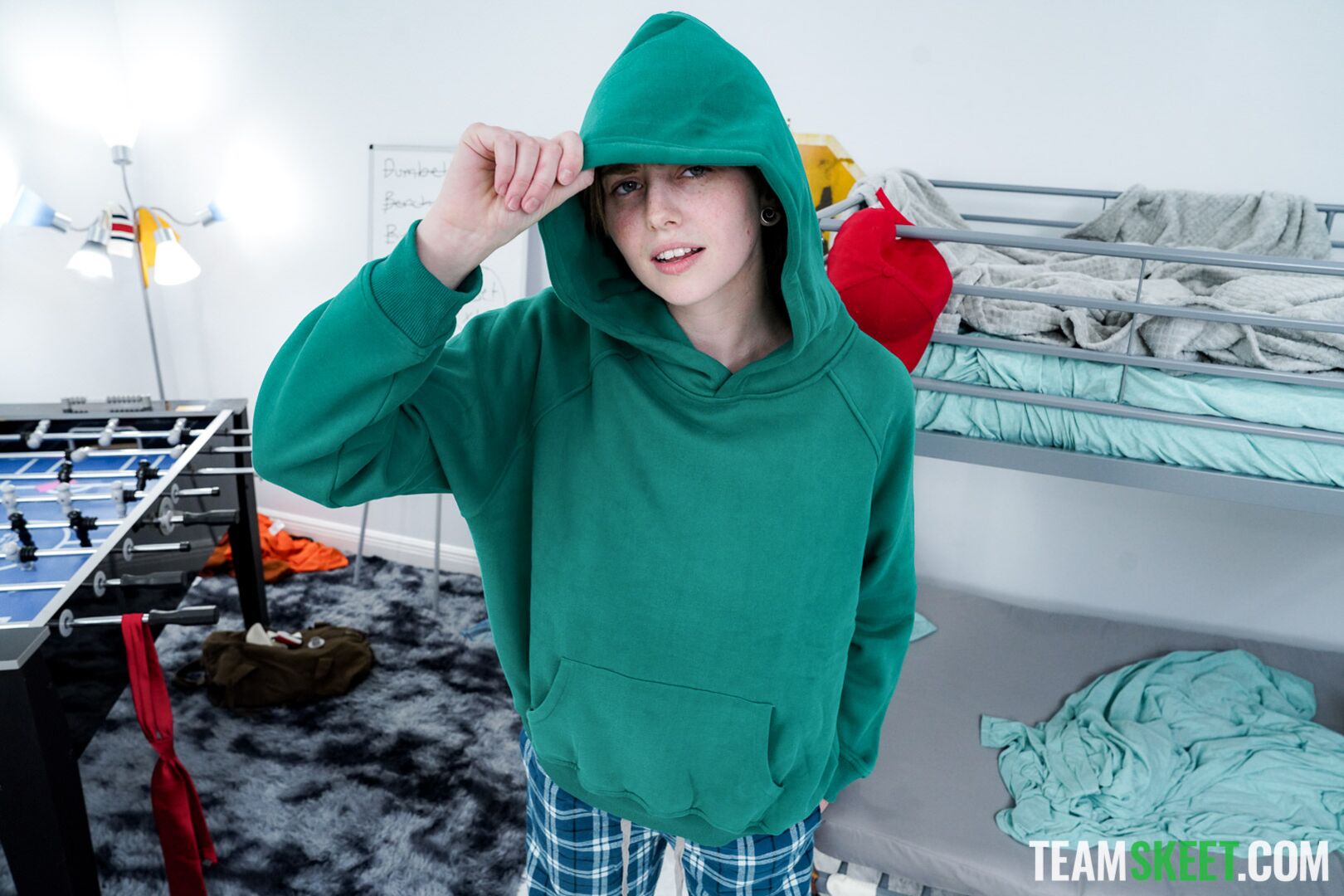 A Tomboy Sucked My Cock Next to Our Team!