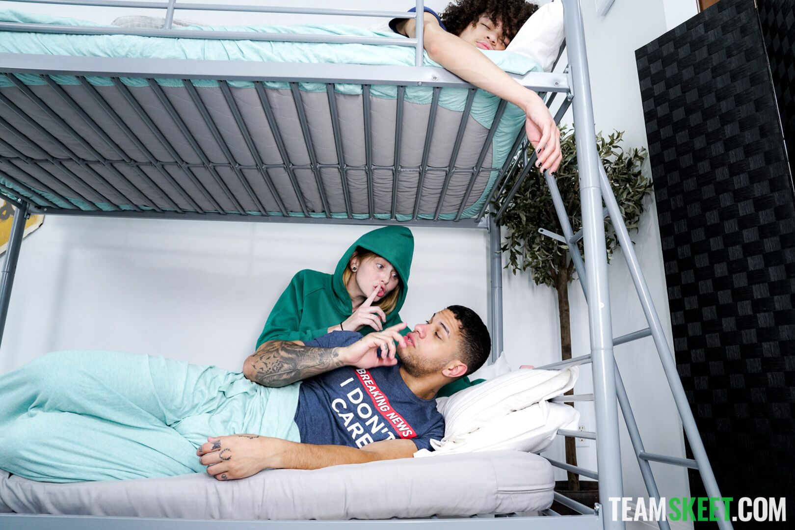 A Tomboy Sucked My Cock Next to Our Team!