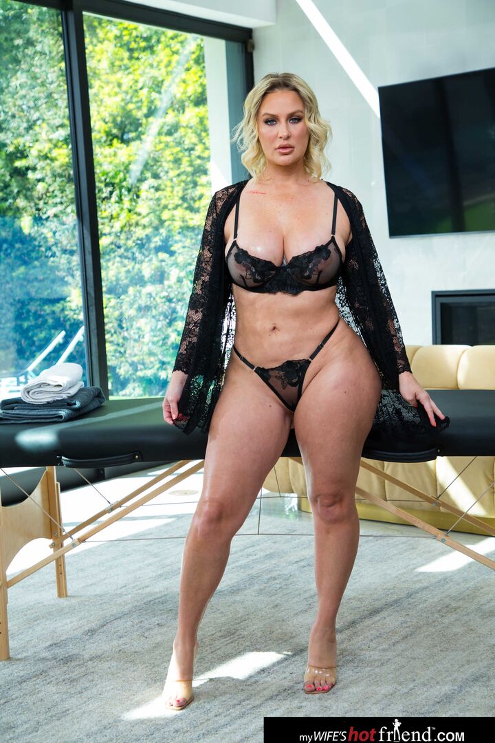 Big Booty Busty Blonde Jenna Starr Gets Her Wet Pussy A Massage from her Friend's Husband's Hard Dick