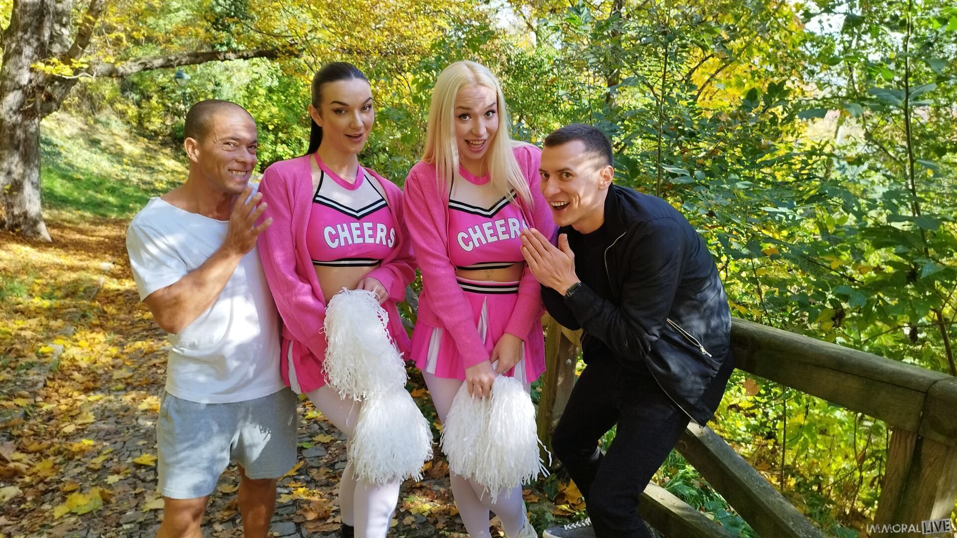 Busty Cheerleaders Cuckold Their Pervert Coach Part 1
