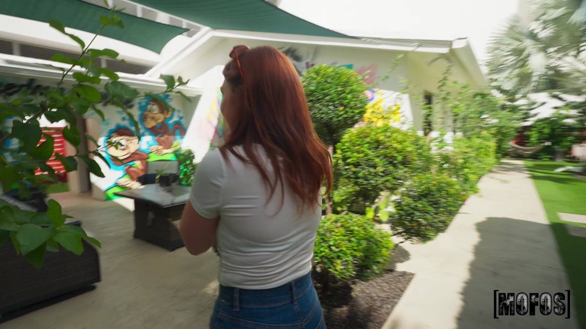 Redhead Flashes at the Resort