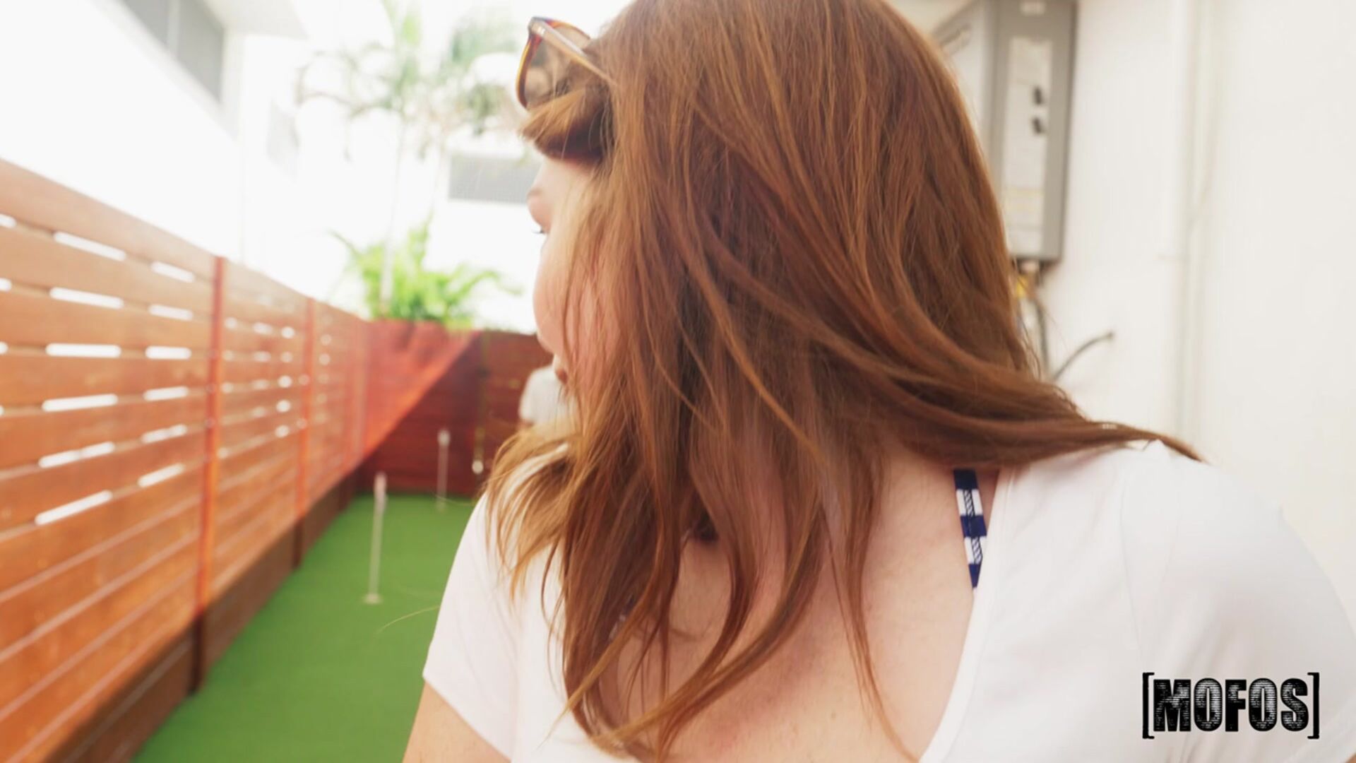 Redhead Flashes at the Resort