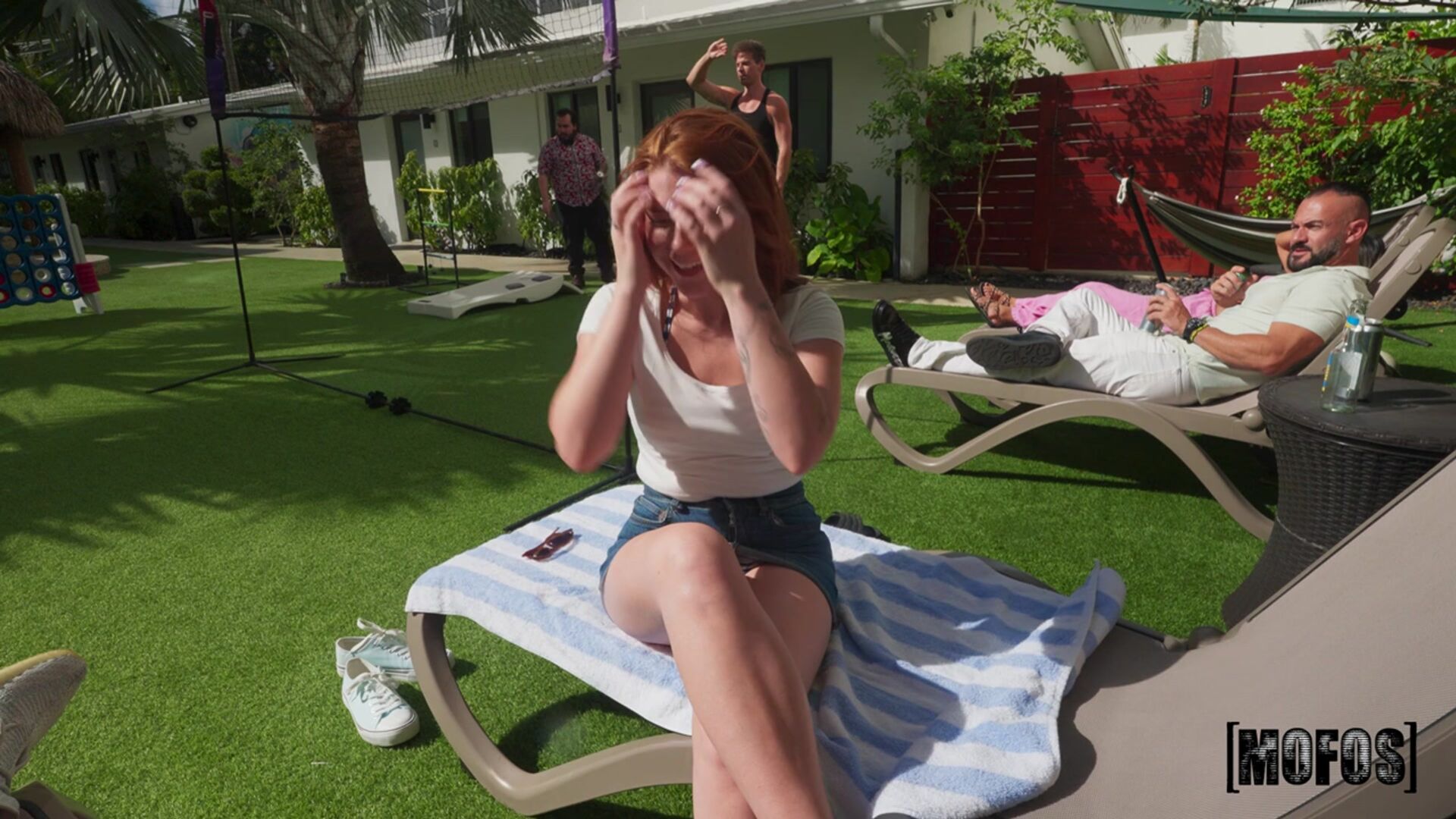 Redhead Flashes at the Resort