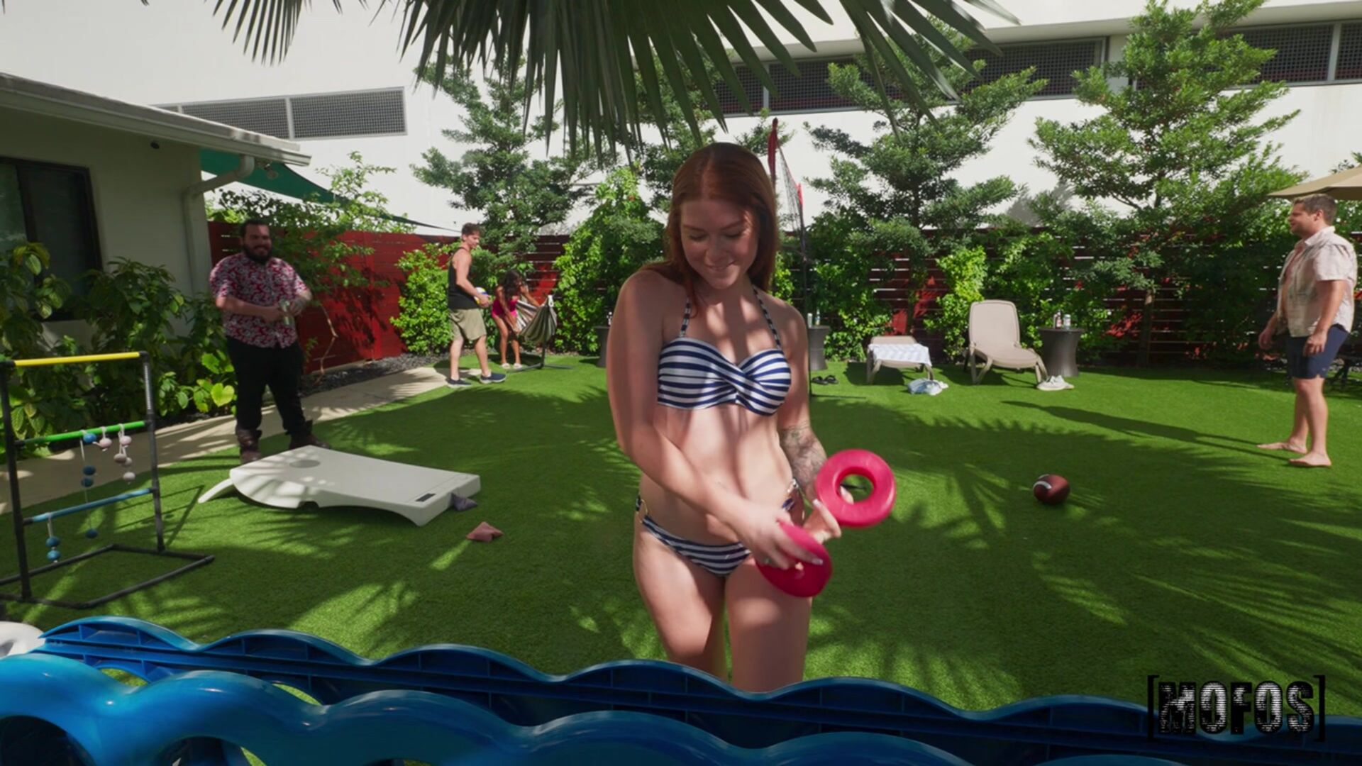 Redhead Flashes at the Resort