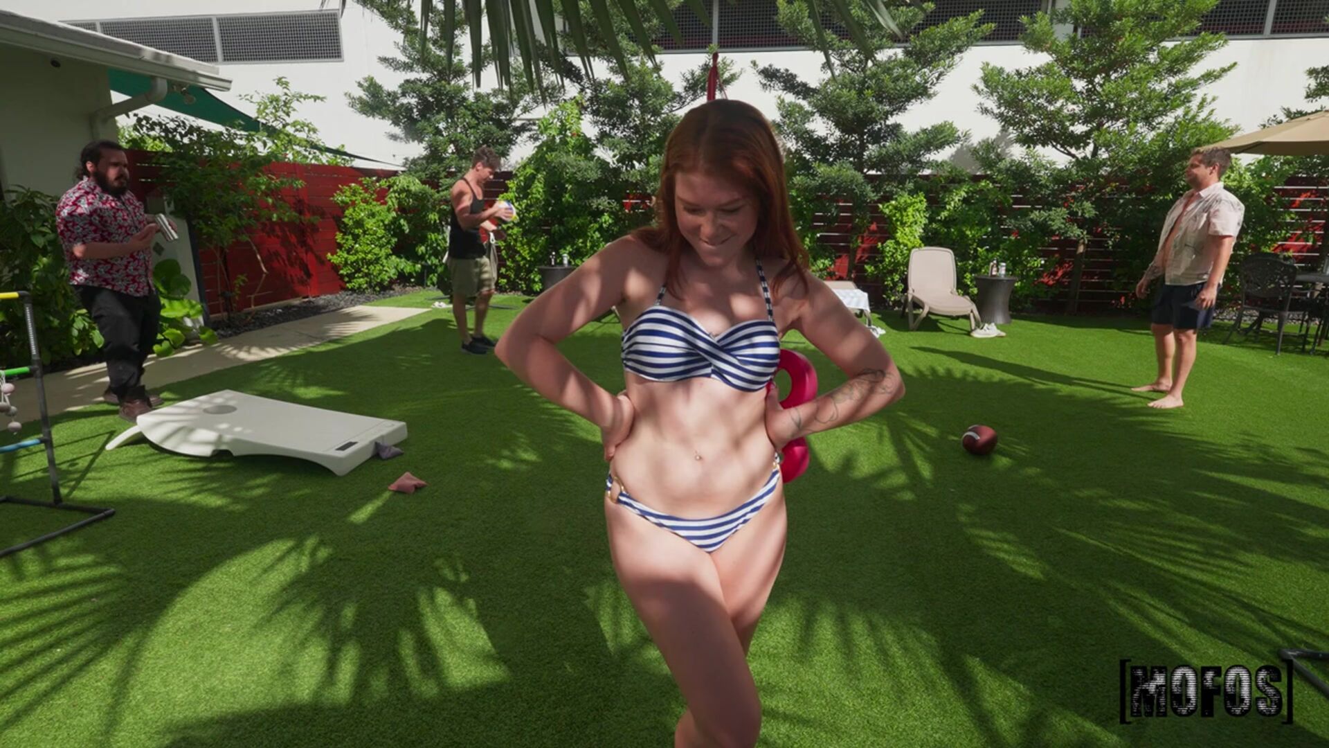Redhead Flashes at the Resort