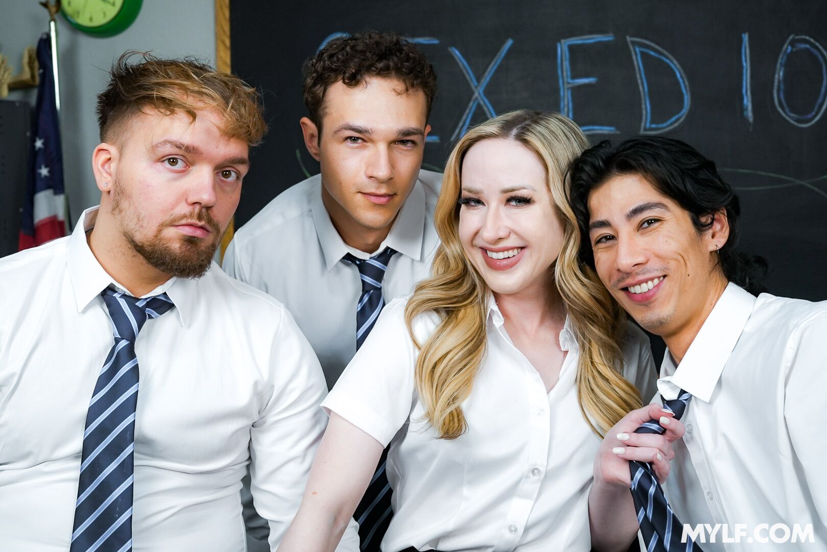 If They Want An A, They All Have to Cum on The Teacher's Face