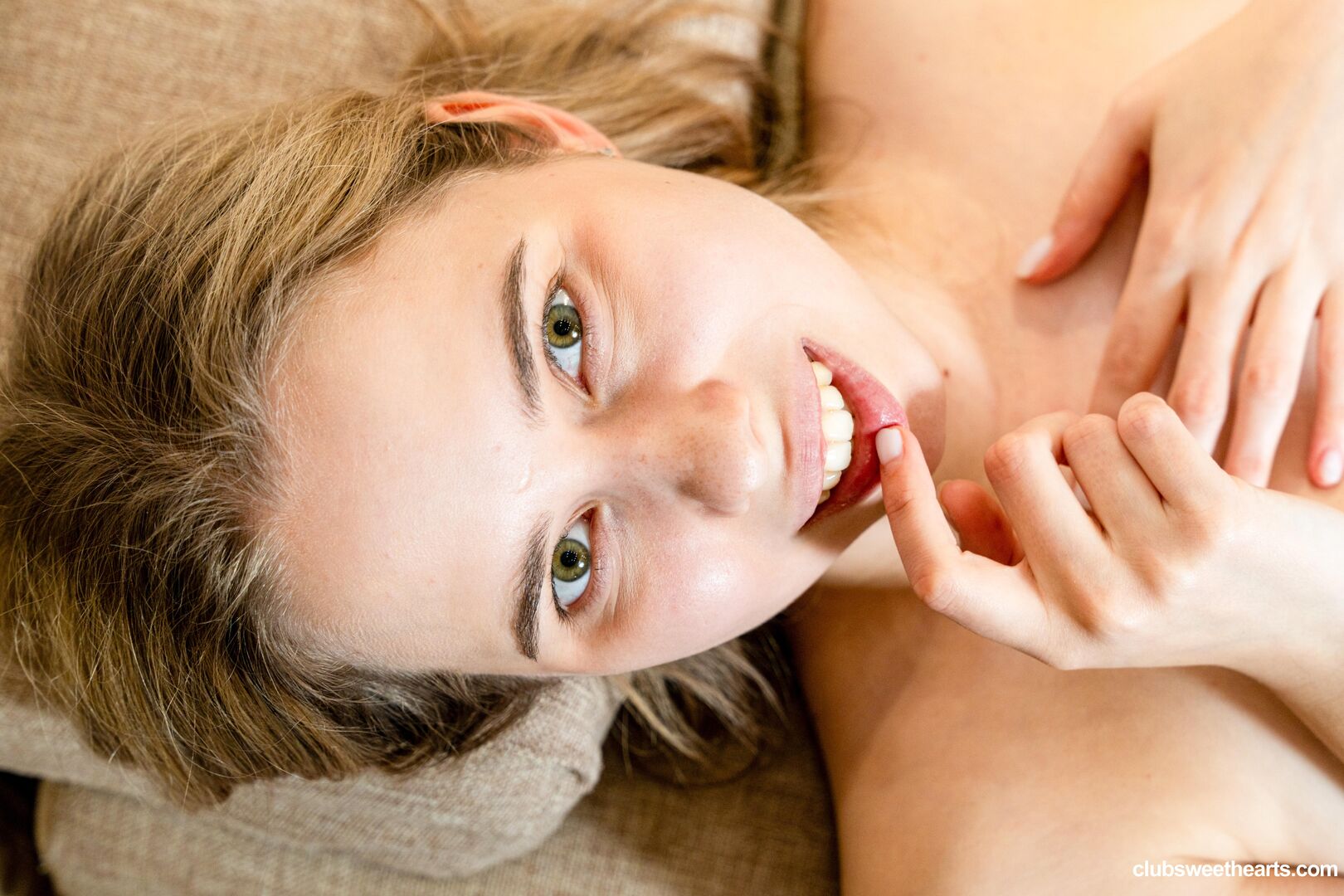Cutie Alice stains the couch