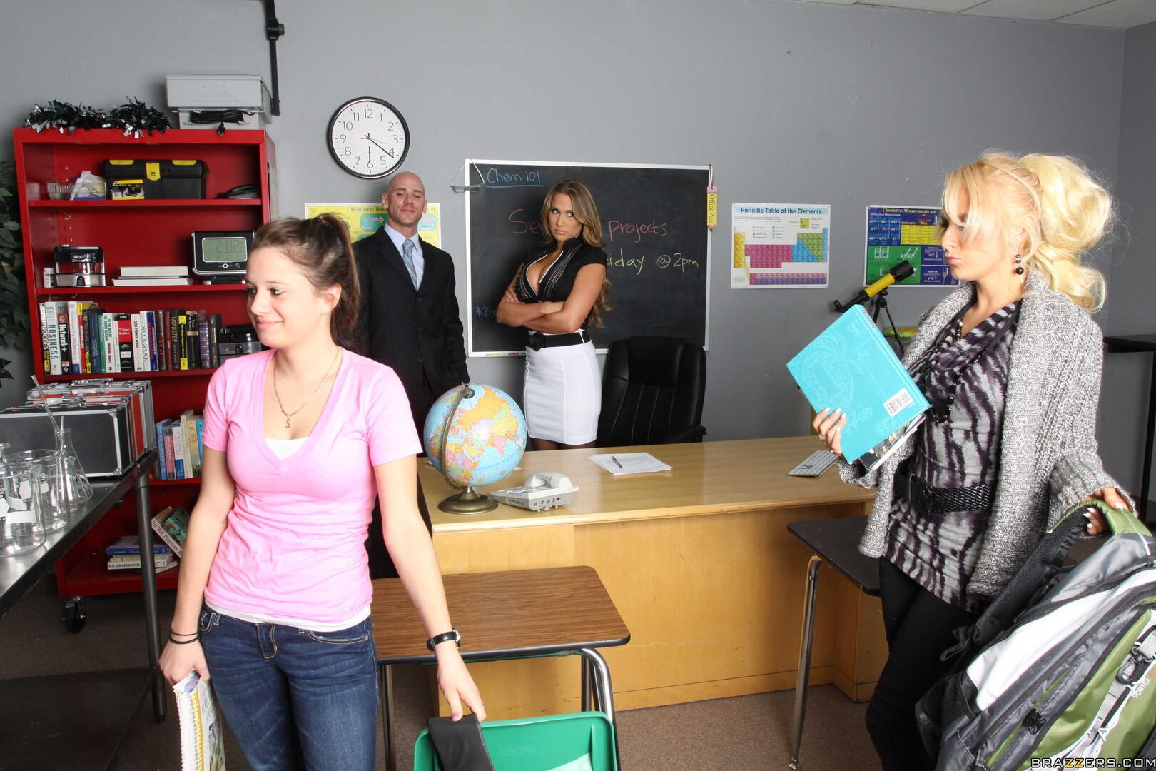 Mean Teacher Fuck Her Former Student