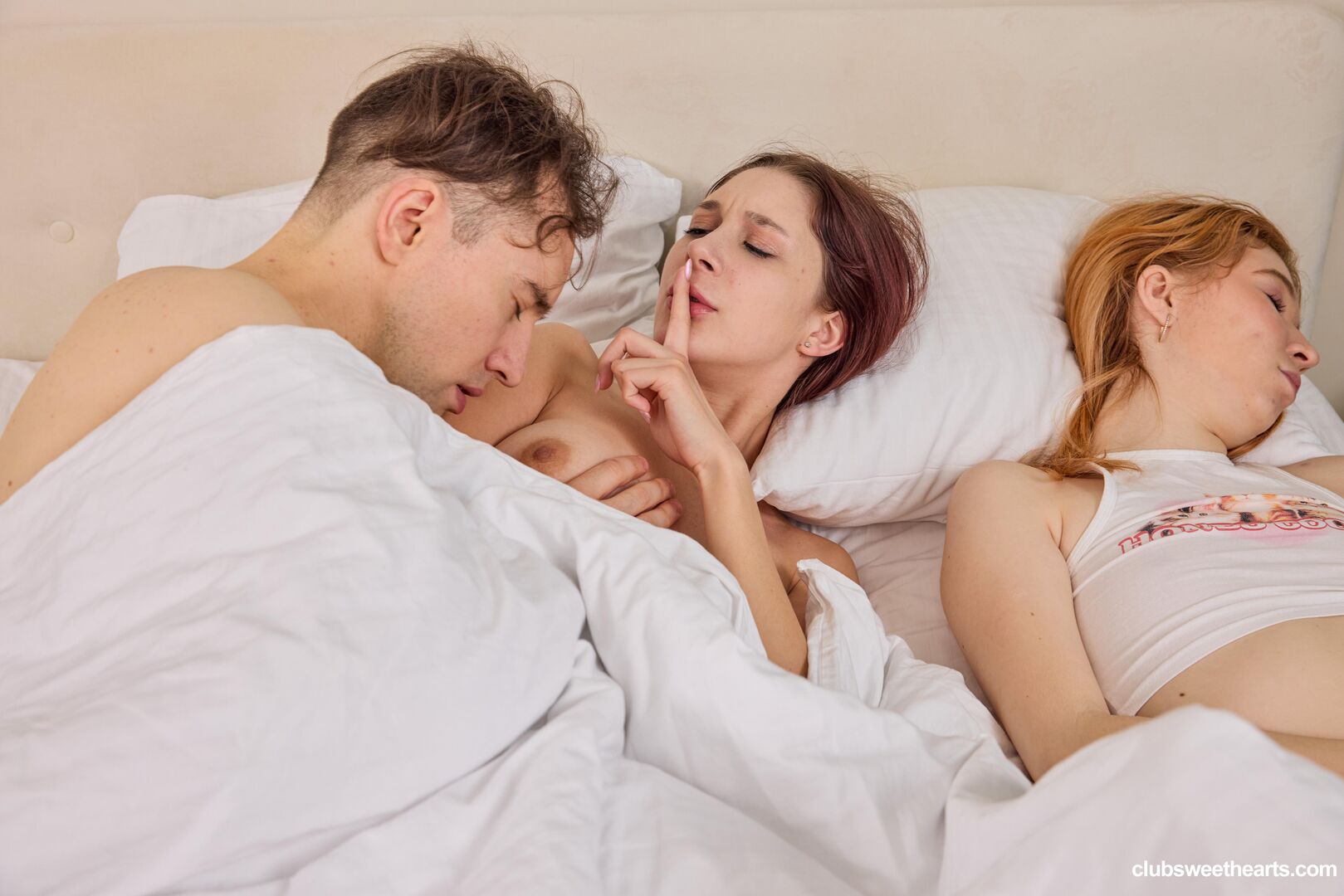 Shh we're having a sleepover