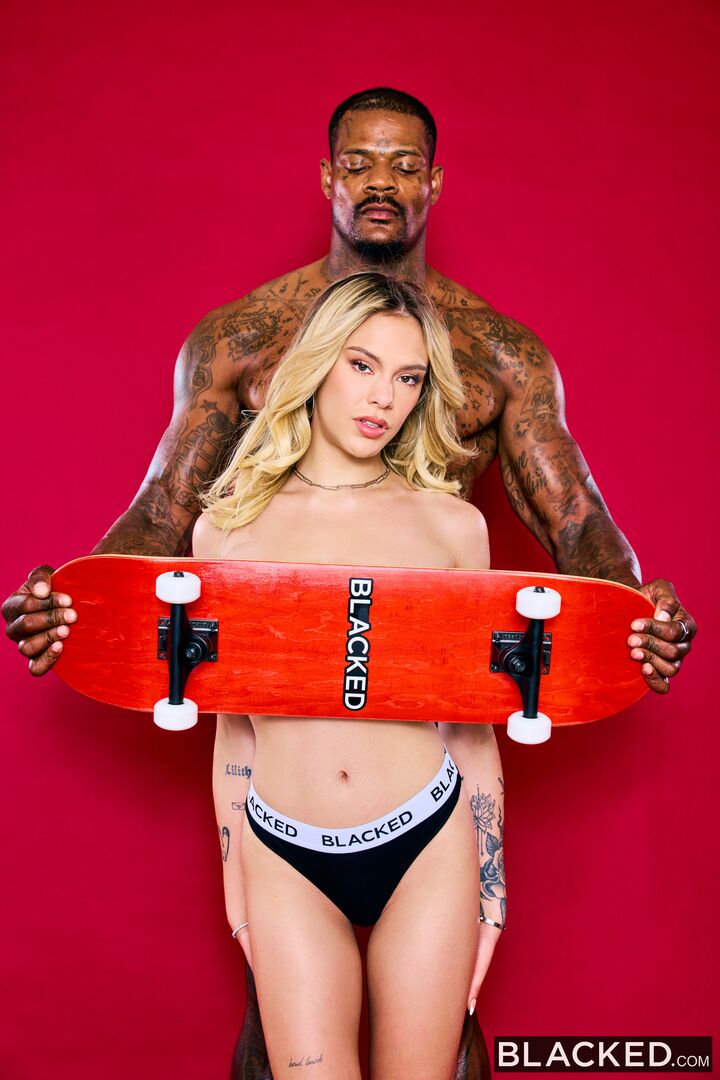 Petite Blonde Squirts All Over His BBC