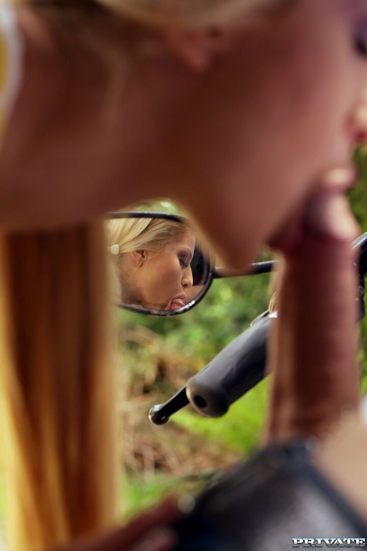 Cherry Meets Her Man outside and Then Fucks His Brains Out
