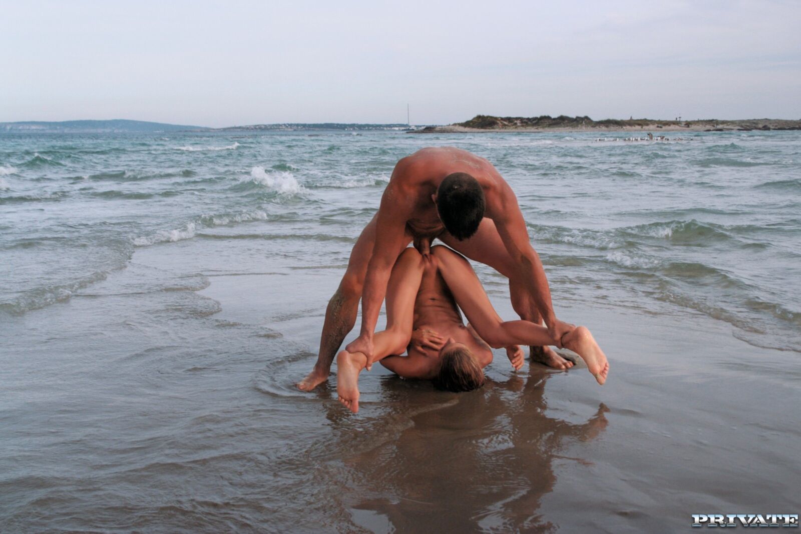 Cayenne Meets up with Her Man along the Tropical Shoreline