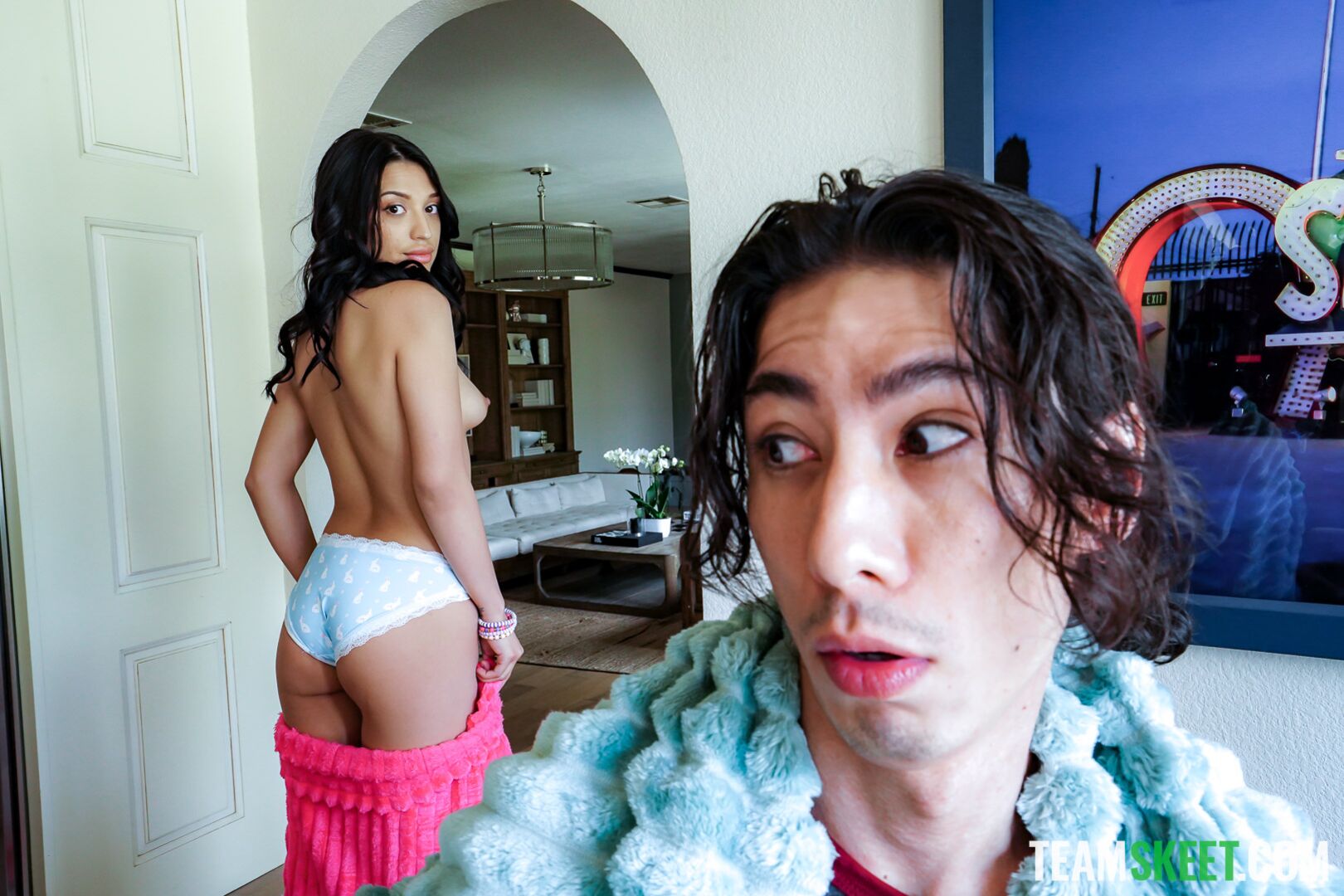 My First: Watching Porn With Her Stepbro Made Sasha Horny…