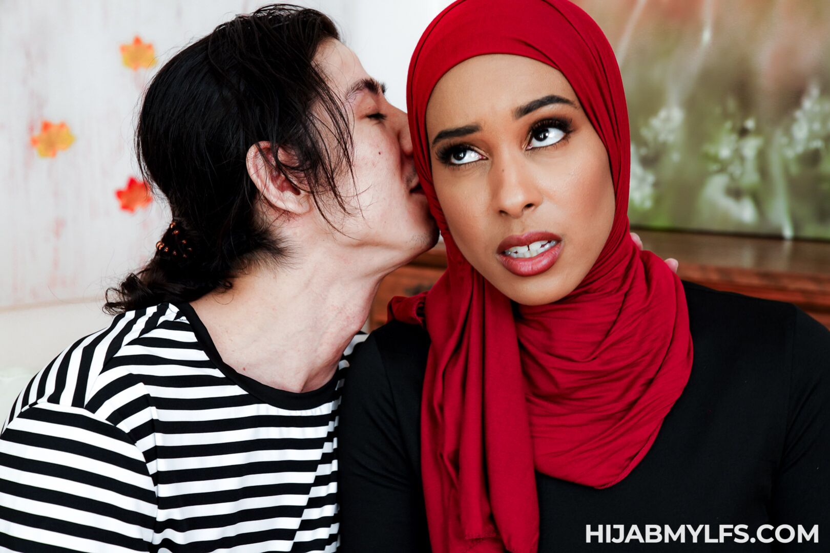 Lonely Hijab Wife Seduced by the Foreign Exchange Student