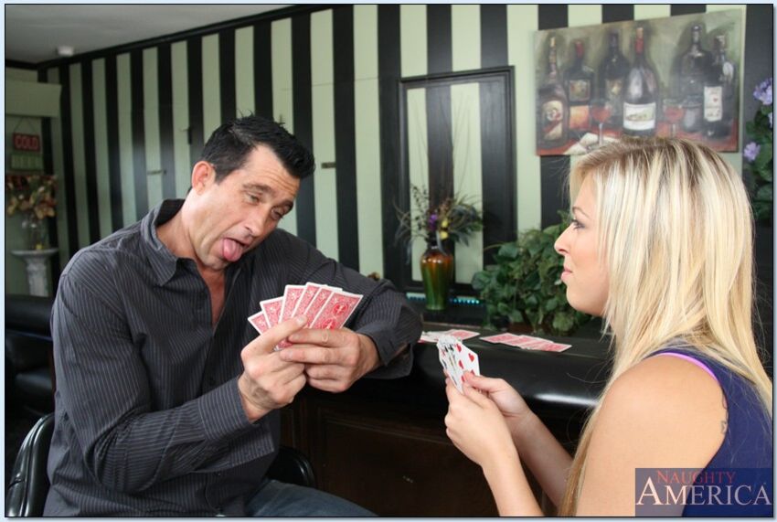 Blonde Zoey Monroe fucking in the game room with her tattoos