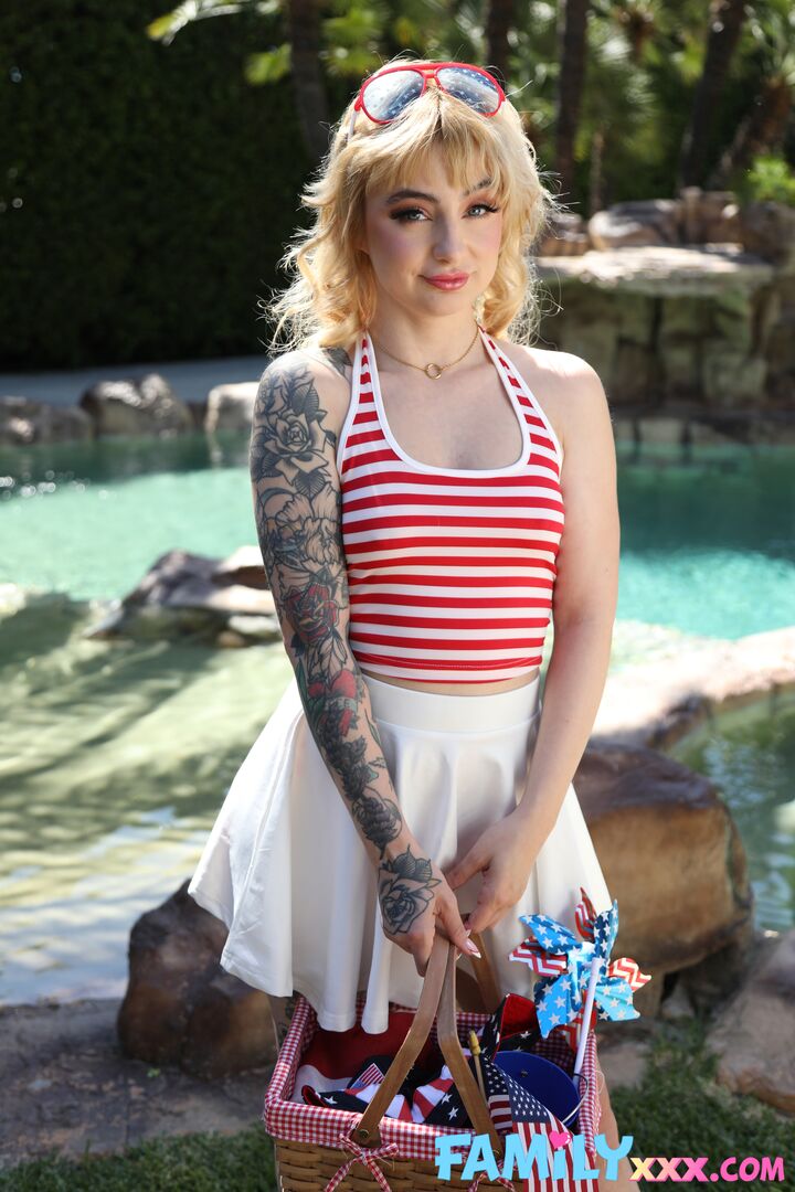 Stevie Moon Has The Perfect Poolside Flirty Bikini
