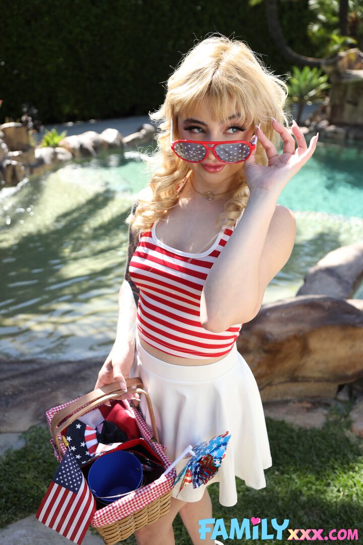 Stevie Moon Has The Perfect Poolside Flirty Bikini