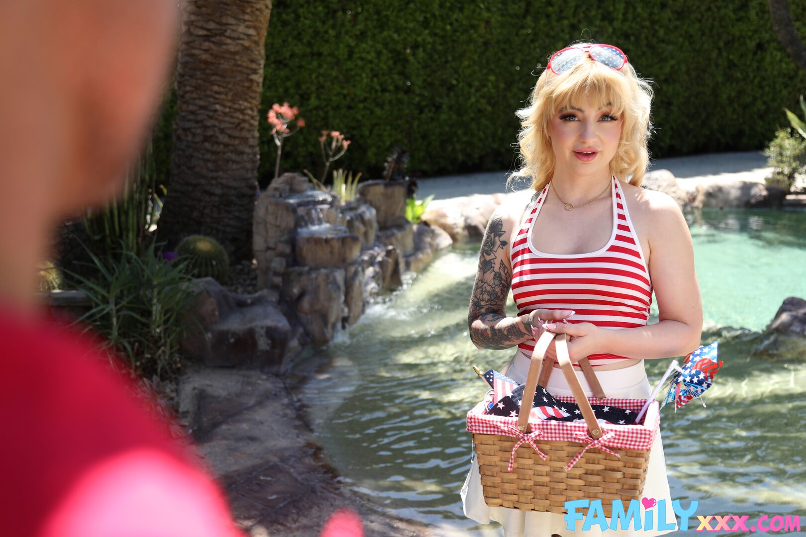 Stevie Moon Has The Perfect Poolside Flirty Bikini