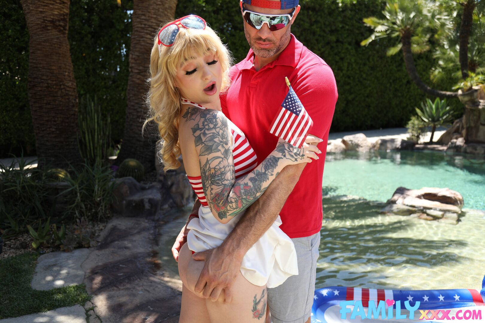 Stevie Moon Has The Perfect Poolside Flirty Bikini