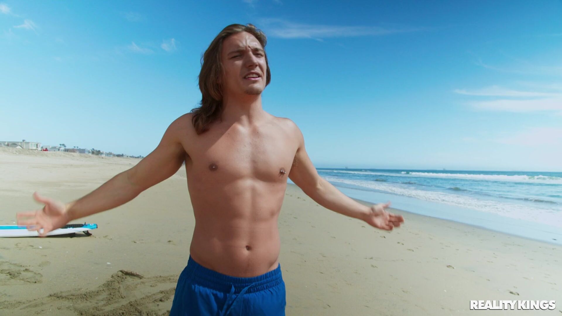 Surfer Dude Bags Bodacious Babe