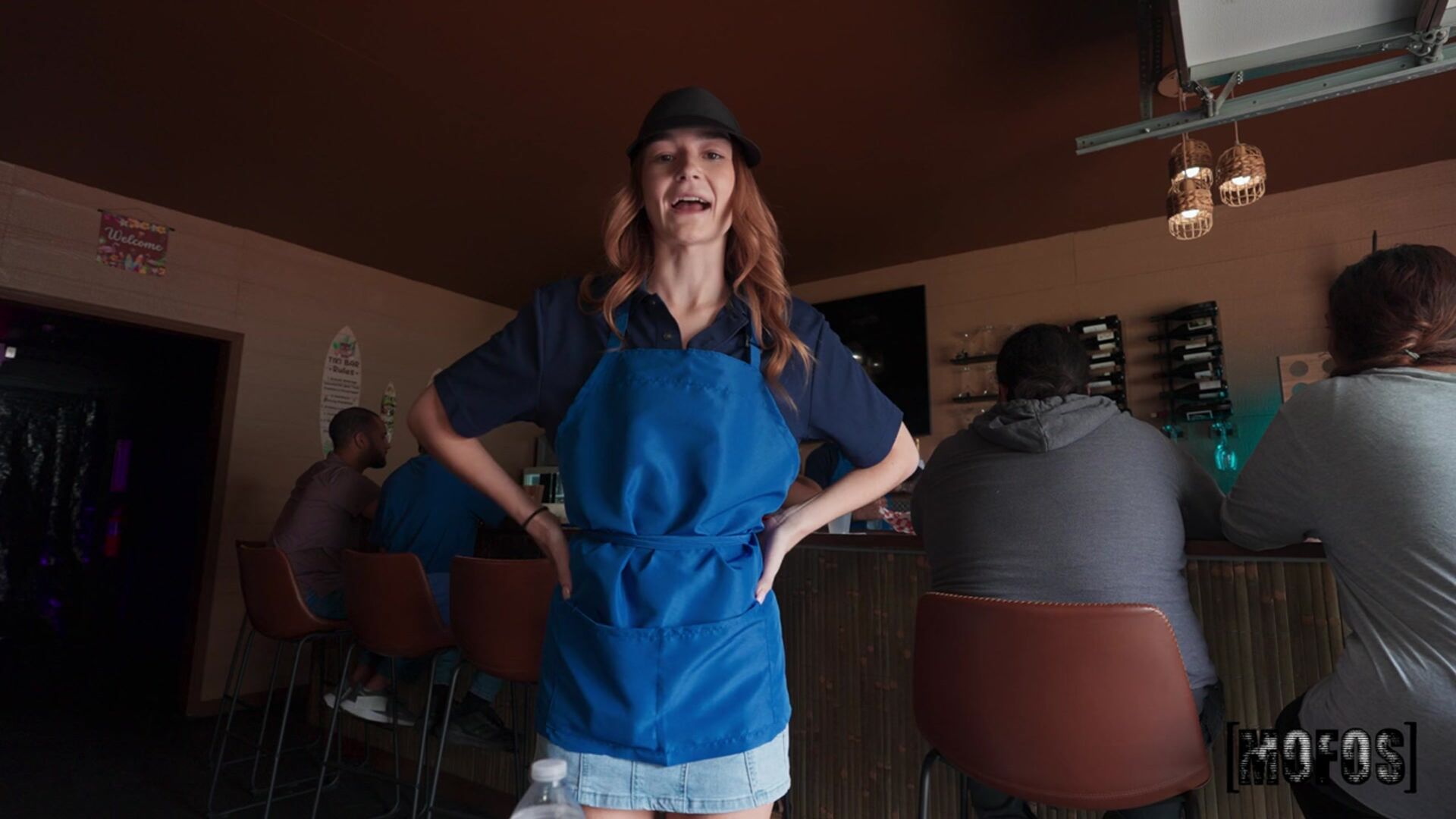 Waitress Breaks for BF's Big Sub