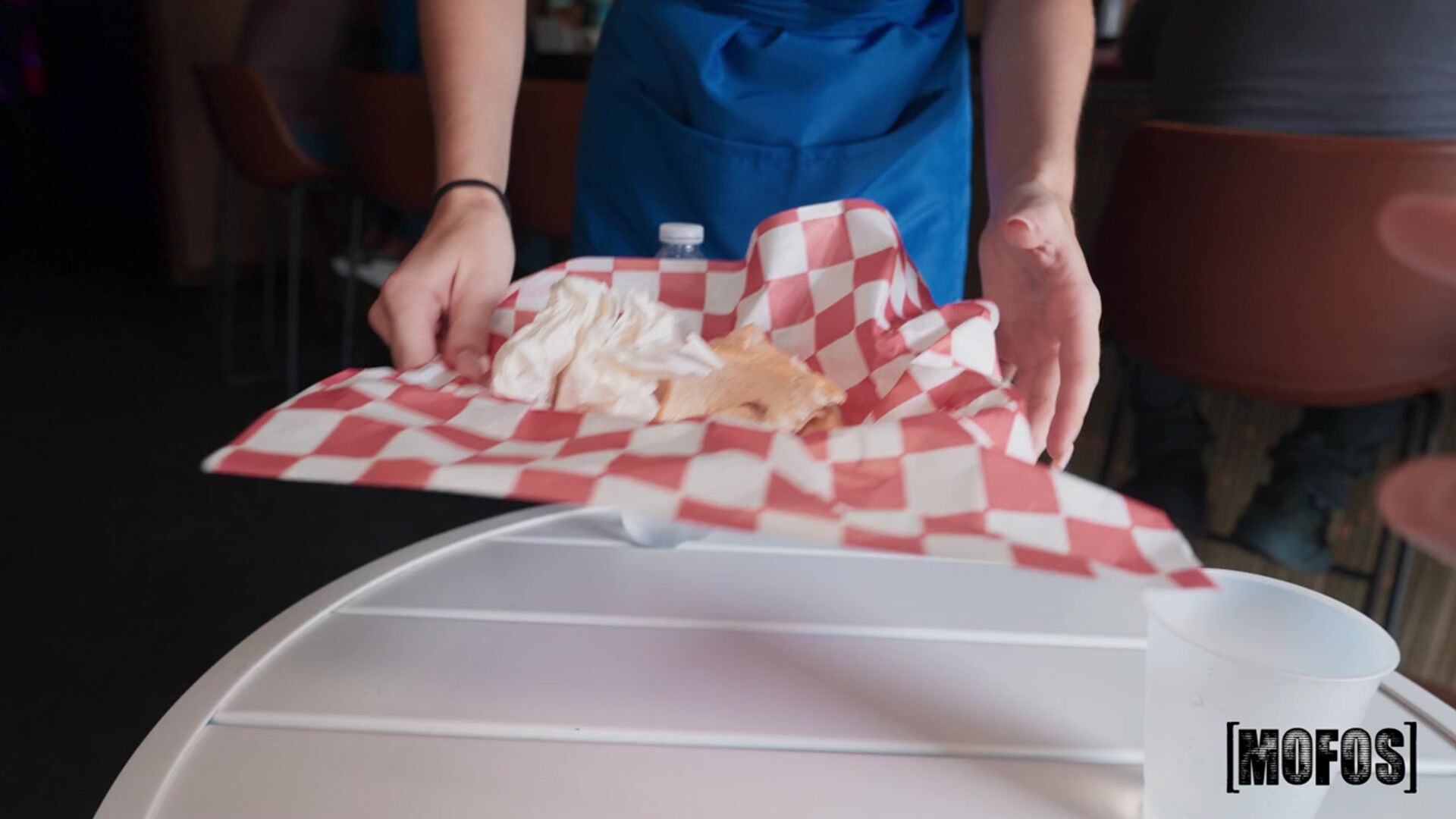 Waitress Breaks for BF's Big Sub