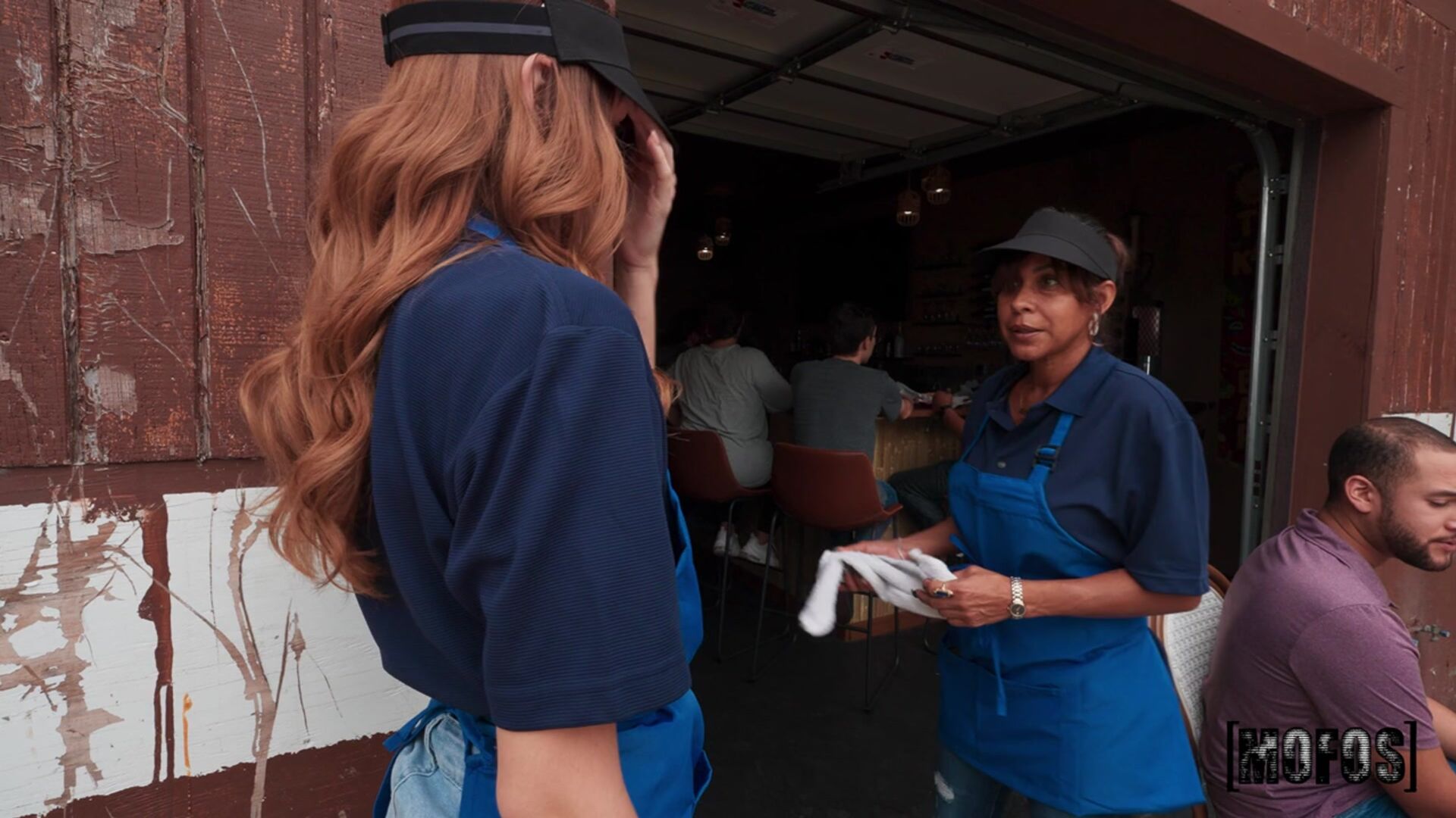 Waitress Breaks for BF's Big Sub
