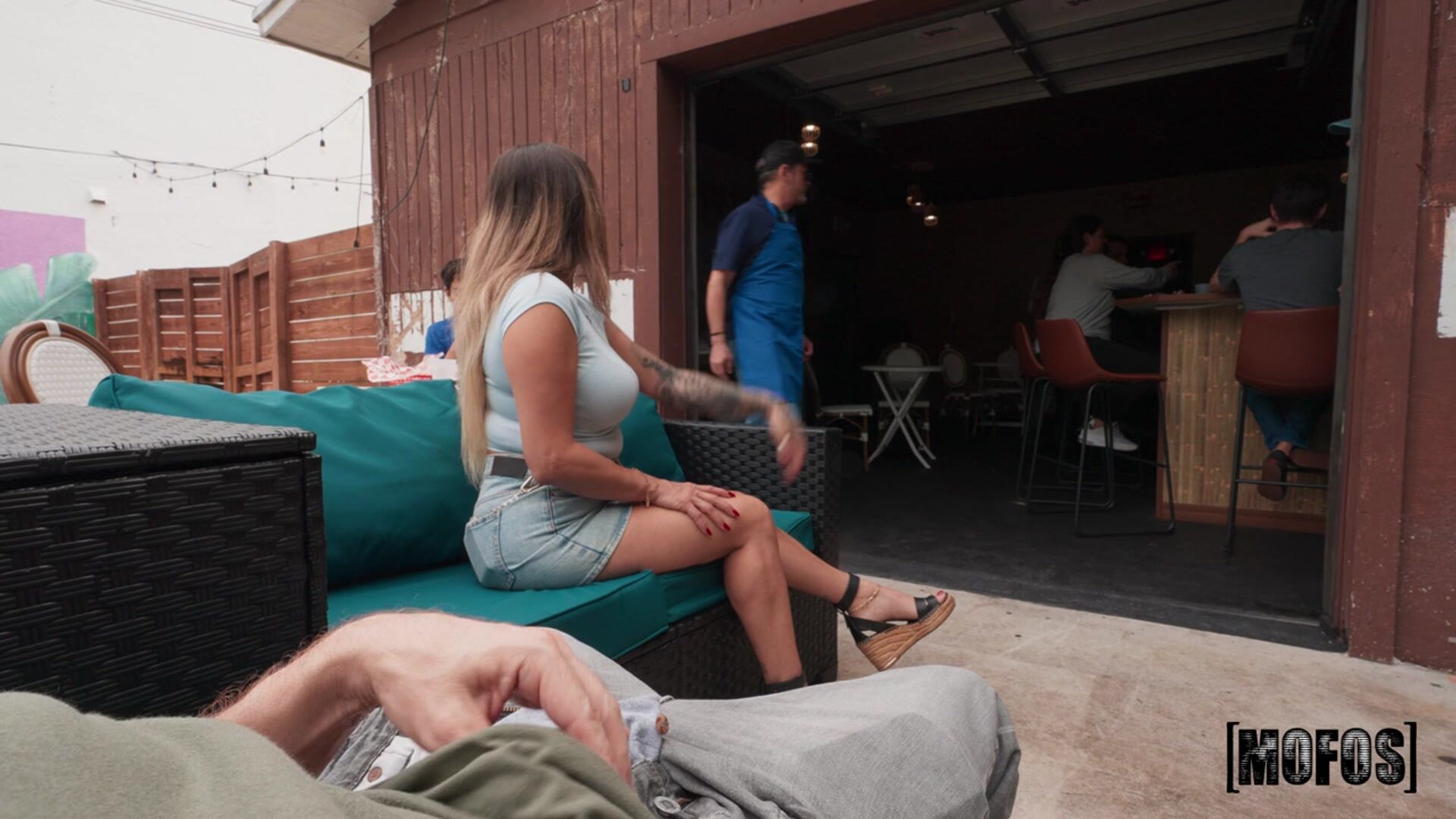 Waitress Breaks for BF's Big Sub