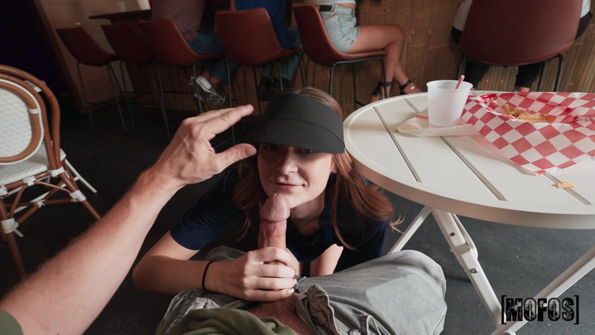 Waitress Breaks for BF's Big Sub