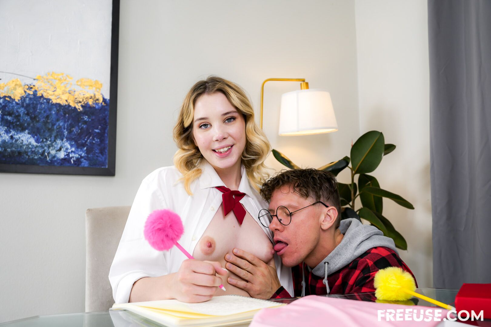 Help Me Study and I'll Be Your Freeuse Slut