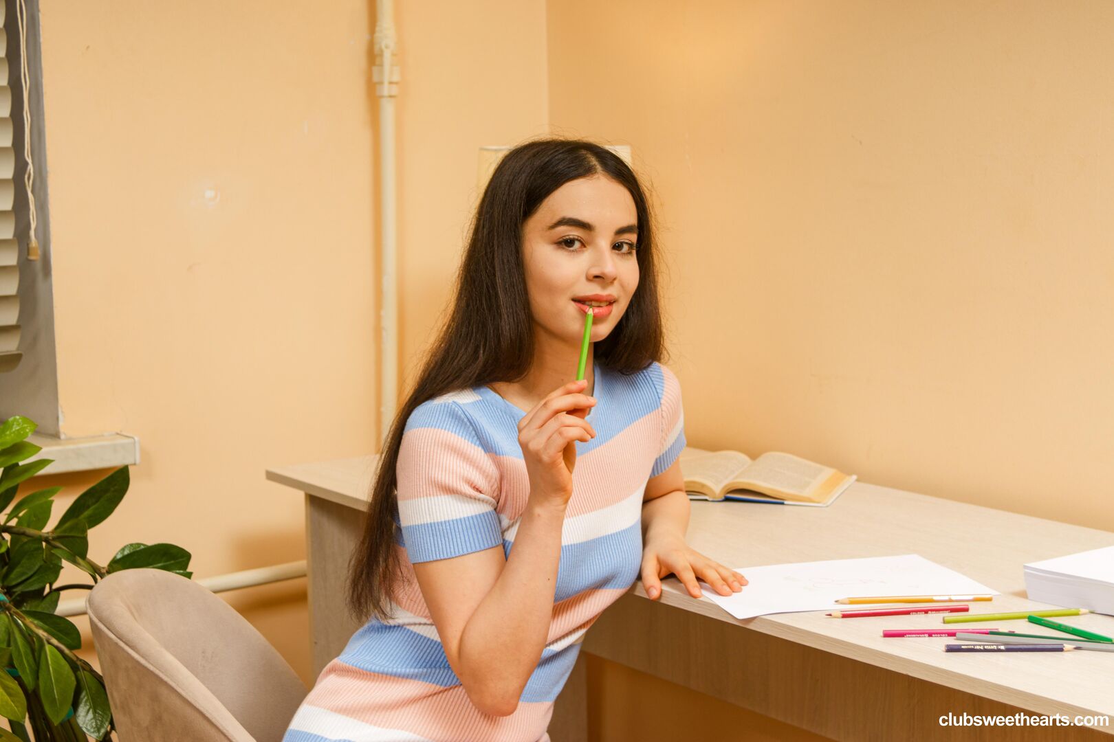 Elina's horny, math can wait