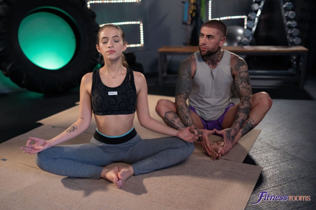 Mindful yoga Latina teen passion