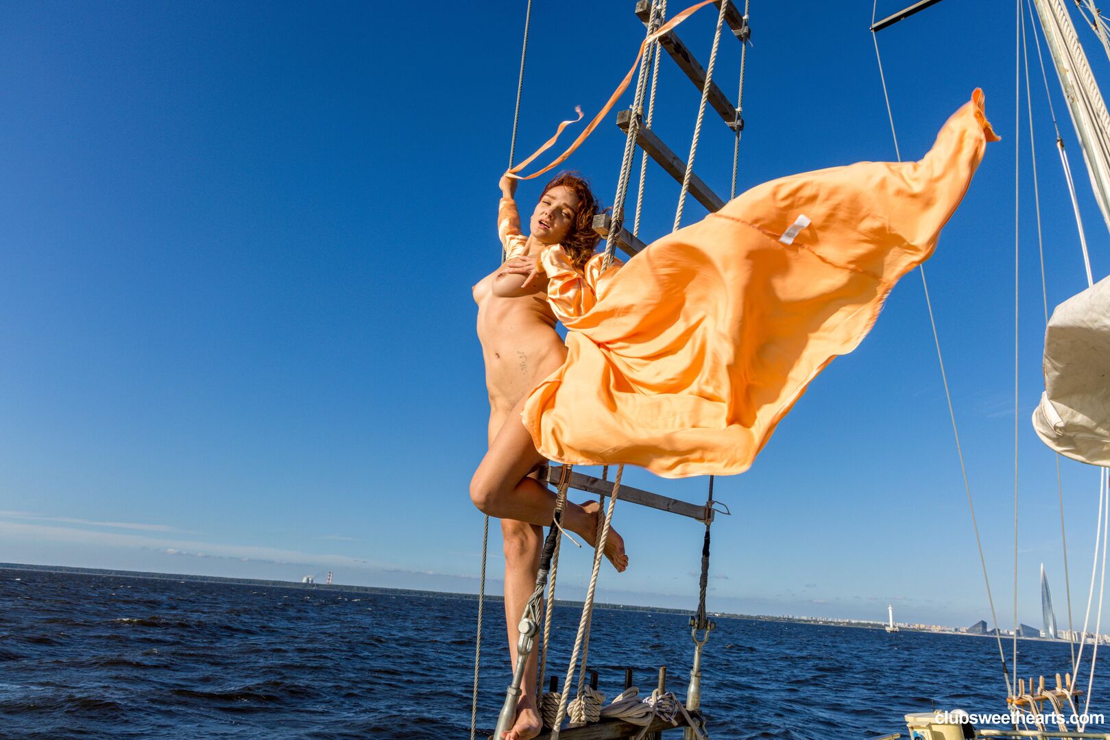 Olivia Trunk learns the ropes at sea