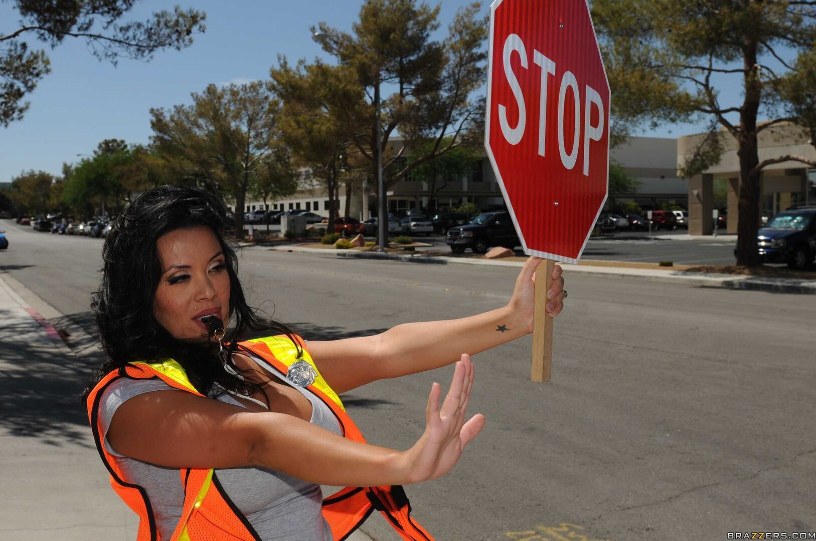 Stop! Crosswalk Tits