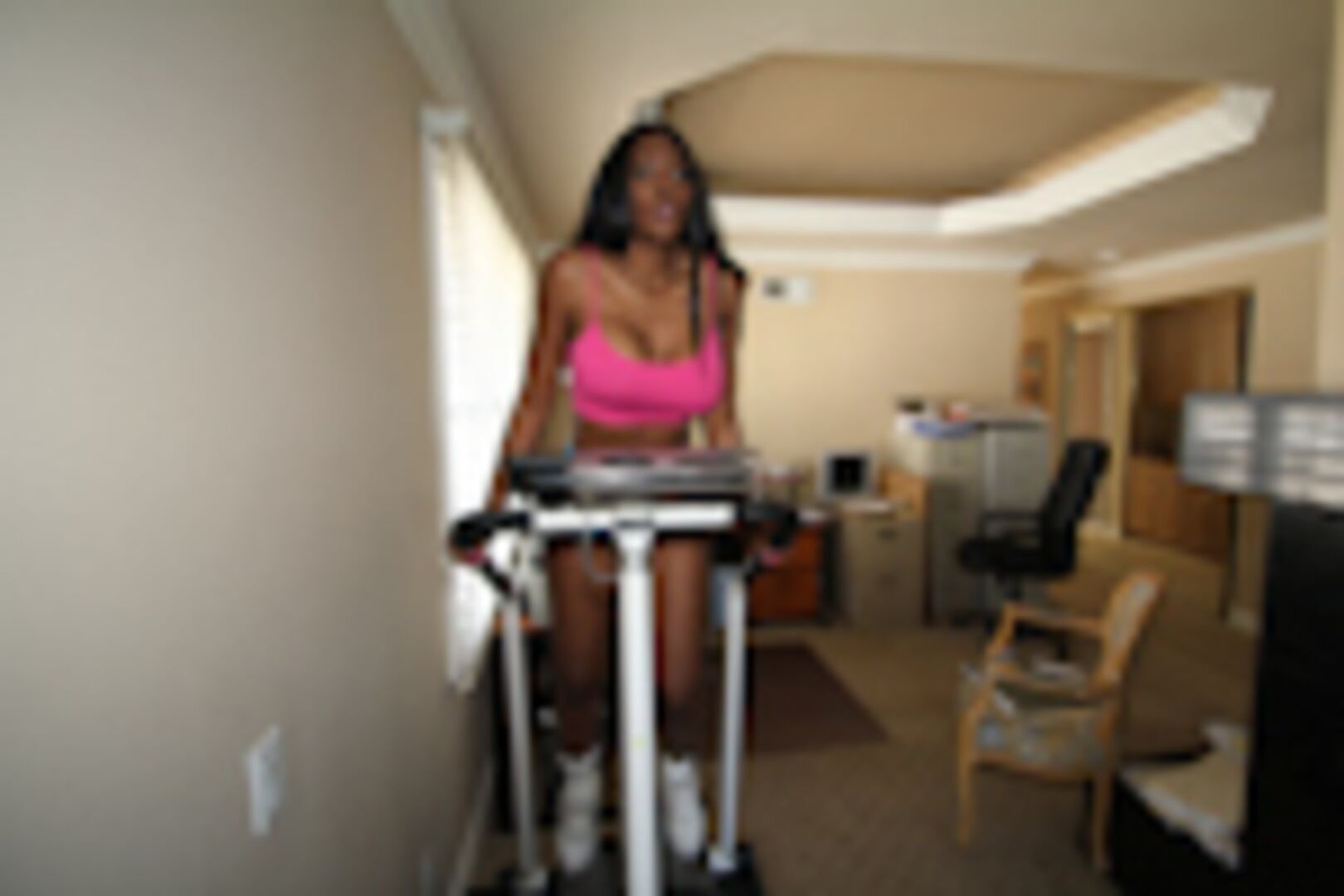 Big Black Tits Massaged
