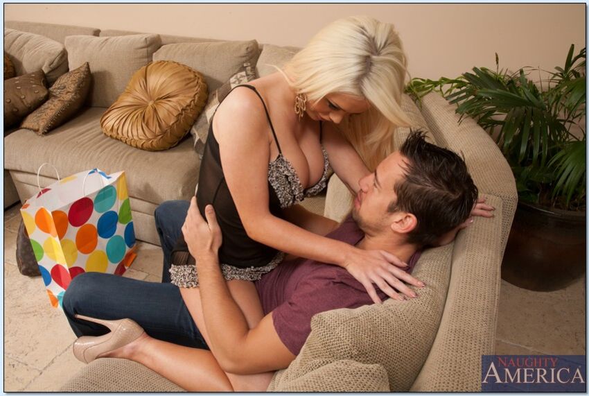 Alexis Ford fucking in the living room with her tits